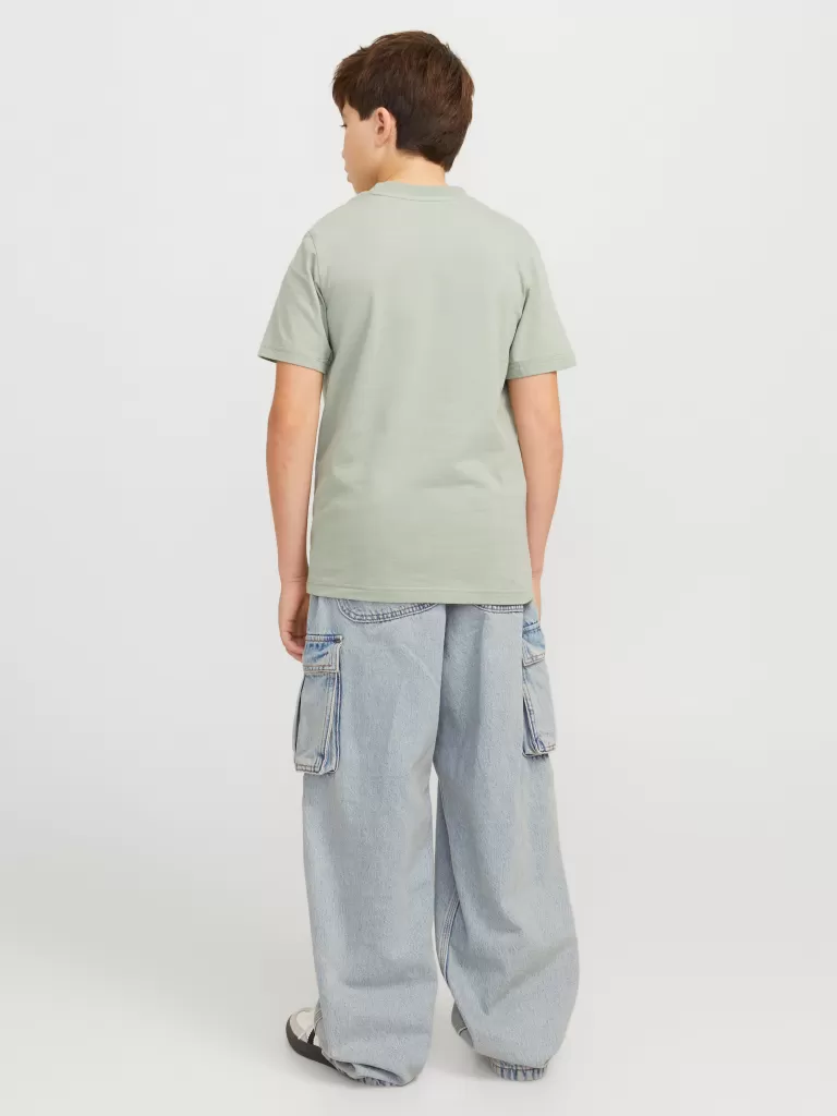 JACK & JONES Jeansy^JJIALEX JJCARGO AKM 311 LN JNR Jeansy o kroju baggy Junior Niebieski