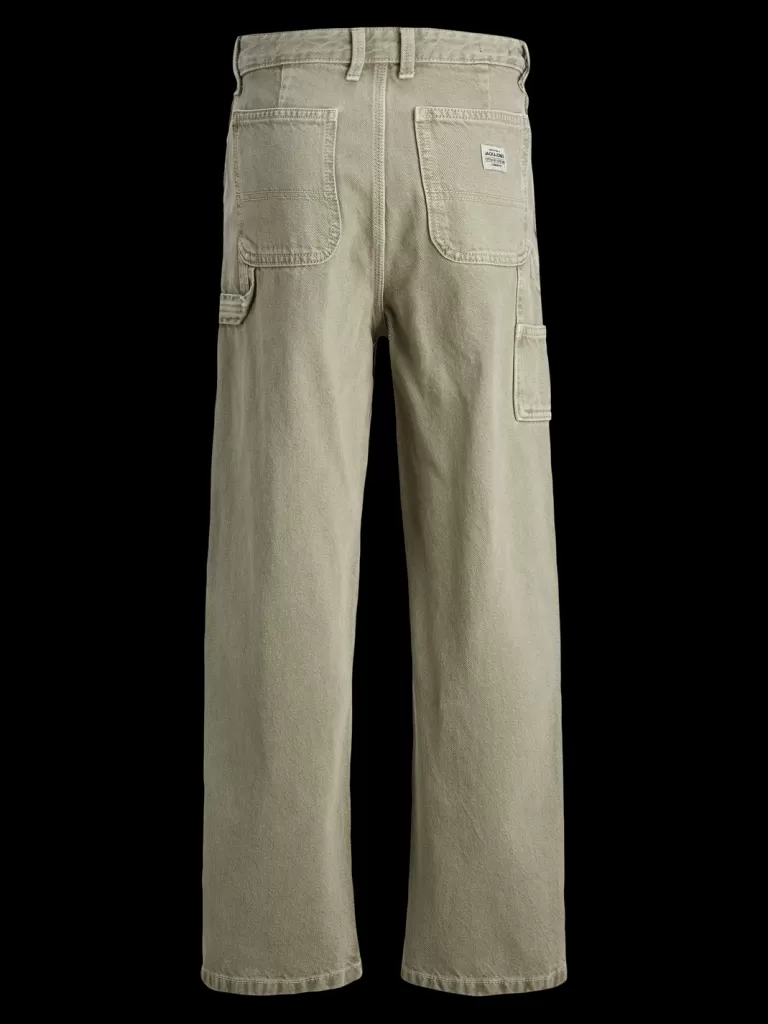 JACK & JONES Jeansy^JJIALEX JJCARPENTER AKM SN 140 JNR Jeansy o kroju baggy Junior Zielony