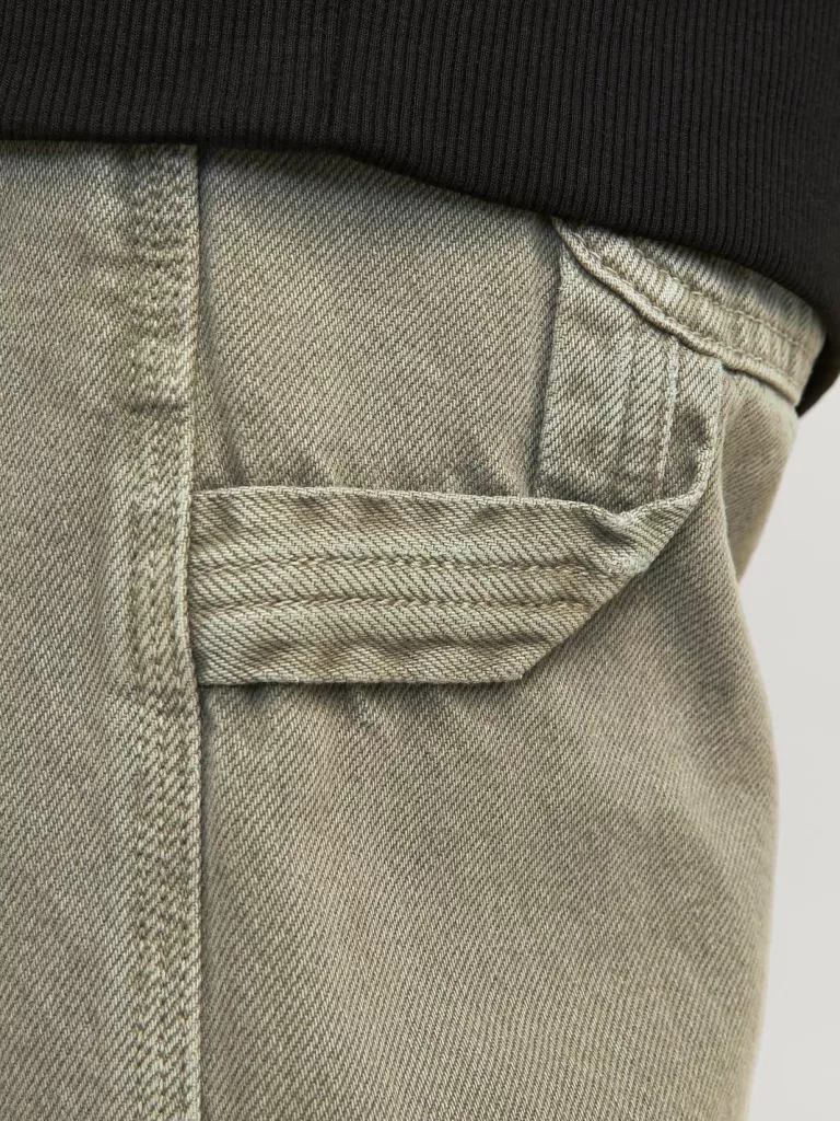 JACK & JONES Jeansy^JJIALEX JJCARPENTER AKM SN 140 JNR Jeansy o kroju baggy Junior Zielony