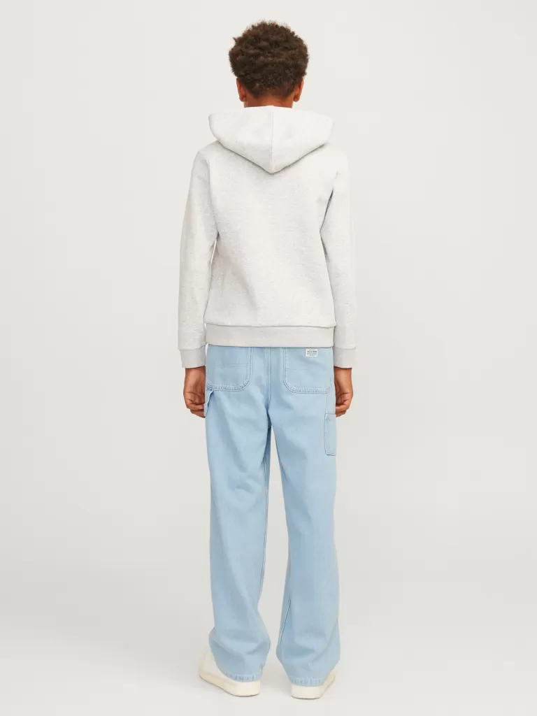 JACK & JONES Jeansy^JJIALEX JJCARPENTER MF 054 JNR Jeansy o kroju baggy Junior Niebieski