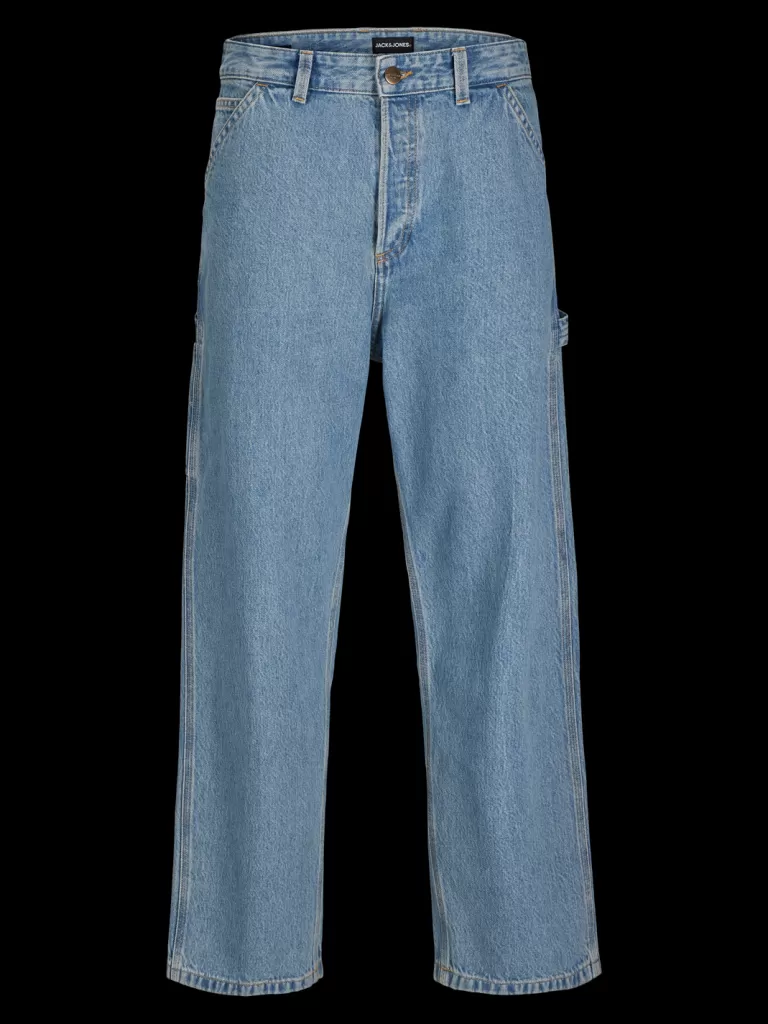 JACK & JONES Jeansy^JJIALEX JJCARPENTER SBD 841 LN JNR Jeansy o kroju baggy Junior Niebieski