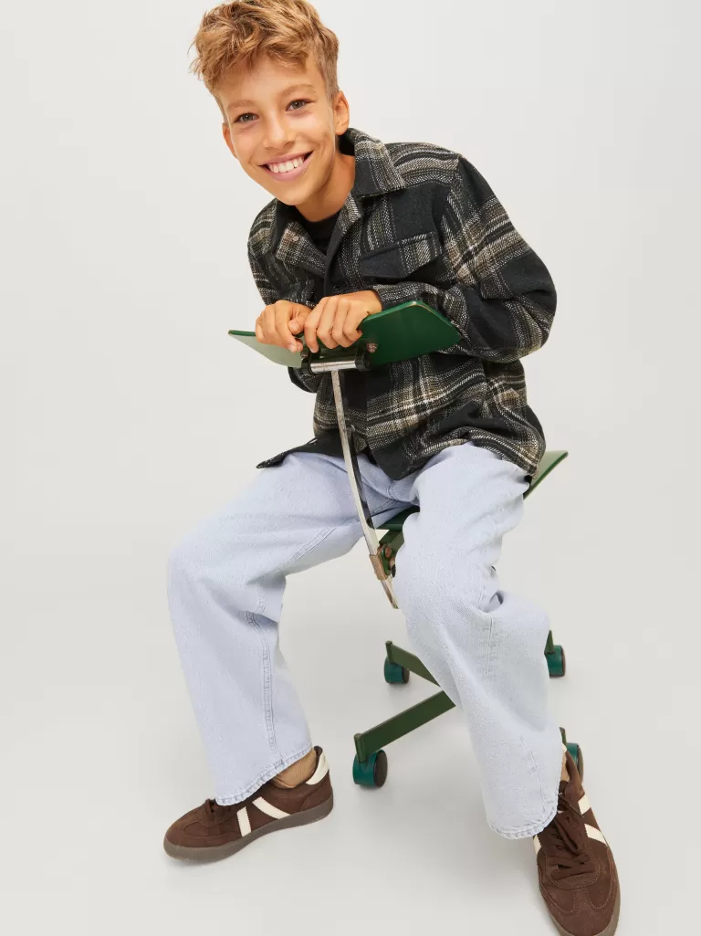 JACK & JONES Jeansy | Wyprzedaż^JJIALEX JJCLASSIC JJ 151 LN JNR Jeansy o kroju baggy Junior Niebieski