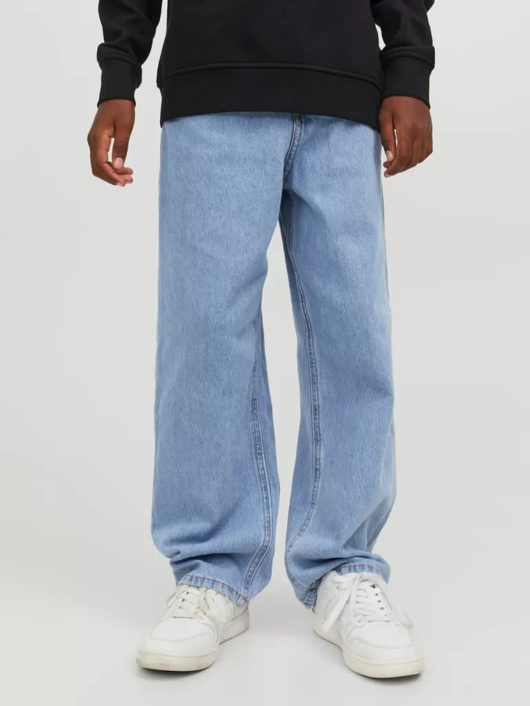 JACK & JONES Bestsellery | Jeansy^JJIALEX JJORIGINAL AKM 710 NOOS JNR Jeansy o kroju baggy Junior Niebieski