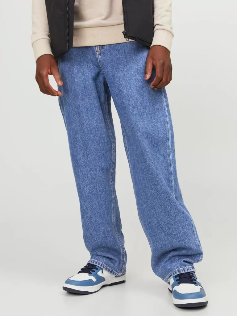 JACK & JONES Bestsellery | Jeansy^JJIALEX JJORIGINAL AKM 412 NOOS JNR Jeansy o kroju baggy Junior Niebieski