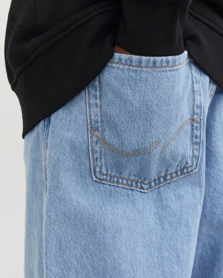 JACK & JONES Bestsellery | Jeansy^JJIALEX JJORIGINAL AKM 710 NOOS JNR Jeansy o kroju baggy Junior Niebieski