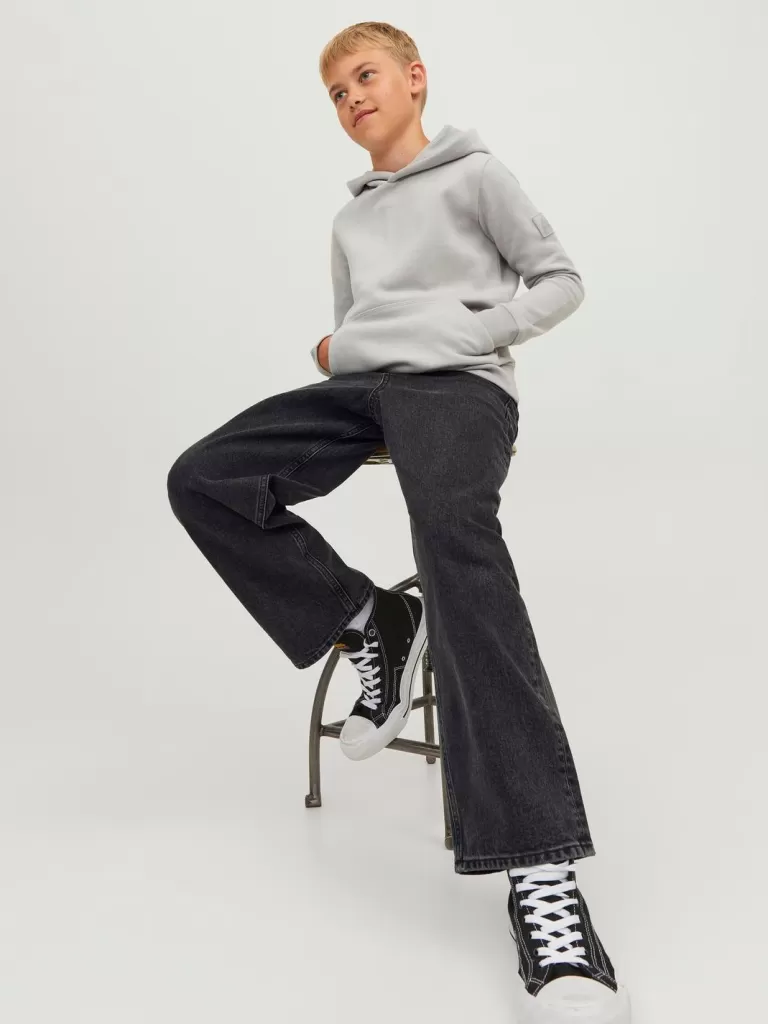 JACK & JONES Bestsellery | Jeansy^JJIALEX JJORIGINAL AKM 823 NOOS JNR Jeansy o kroju baggy Junior Czarny