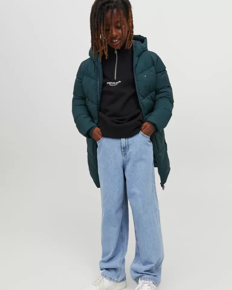 JACK & JONES Bestsellery | Jeansy^JJIALEX JJORIGINAL AKM 710 NOOS JNR Jeansy o kroju baggy Junior Niebieski