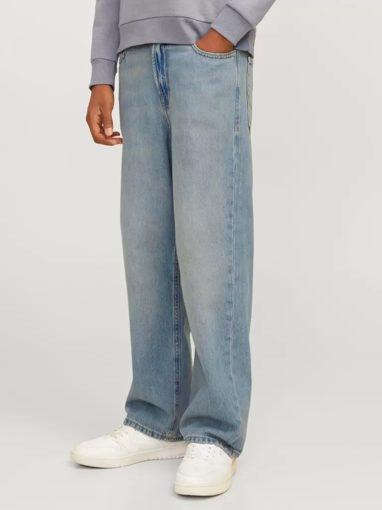JACK & JONES Bestsellery | Jeansy^JJIALEX JJORIGINAL MF 607 SN JNR Jeansy o kroju baggy Junior Niebieski