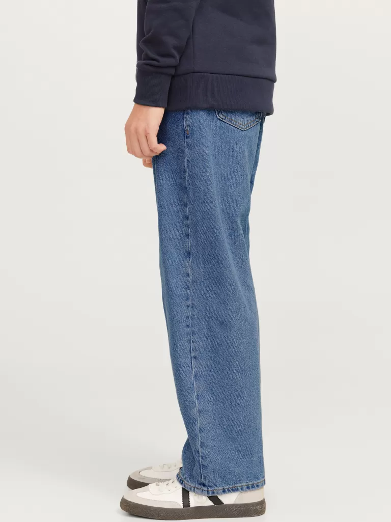JACK & JONES Jeansy^JJIALEX JJORIGINAL SQ 042 JNR Jeansy o kroju baggy Junior Niebieski