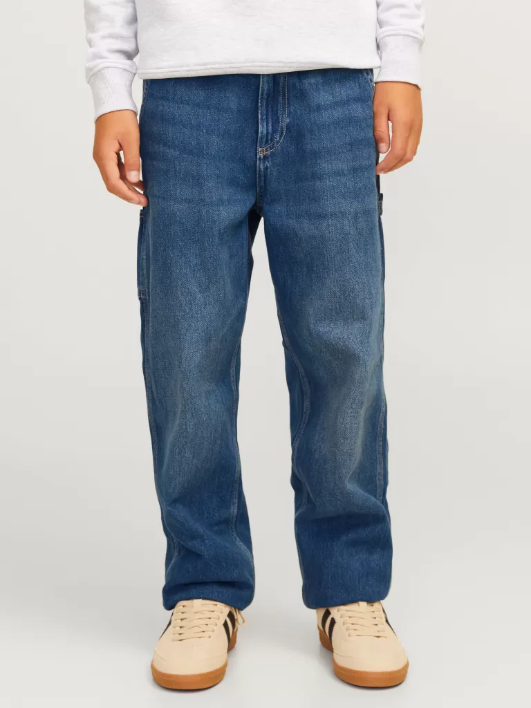 JACK & JONES Jeansy^JJICHRIS JJCARPENTER MF 993 LN JNR Jeansy o swobodnym kroju Junior Niebieski