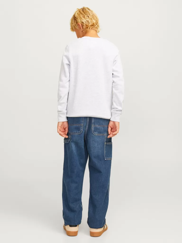 JACK & JONES Jeansy^JJICHRIS JJCARPENTER MF 993 LN JNR Jeansy o swobodnym kroju Junior Niebieski