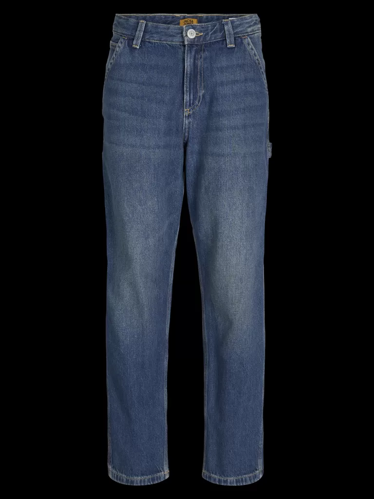 JACK & JONES Jeansy^JJICHRIS JJCARPENTER MF 993 LN JNR Jeansy o swobodnym kroju Junior Niebieski