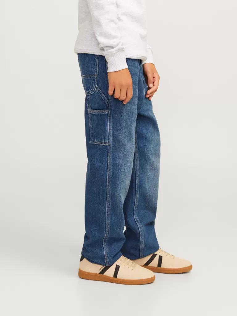 JACK & JONES Jeansy^JJICHRIS JJCARPENTER MF 993 LN JNR Jeansy o swobodnym kroju Junior Niebieski