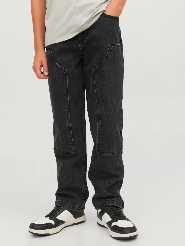 JACK & JONES Jeansy | Wyprzedaż^JJICHRIS JJICARPENTER MF 823 LN JNR Jeansy o swobodnym kroju Junior Czarny