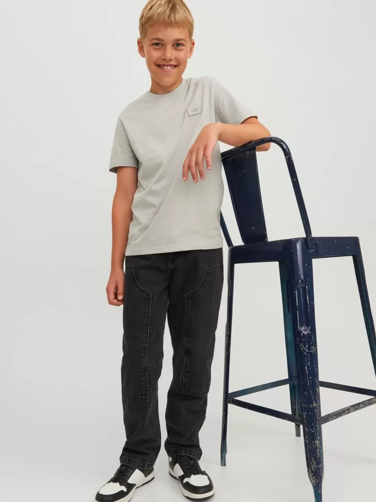 JACK & JONES Jeansy | Wyprzedaż^JJICHRIS JJICARPENTER MF 823 LN JNR Jeansy o swobodnym kroju Junior Czarny