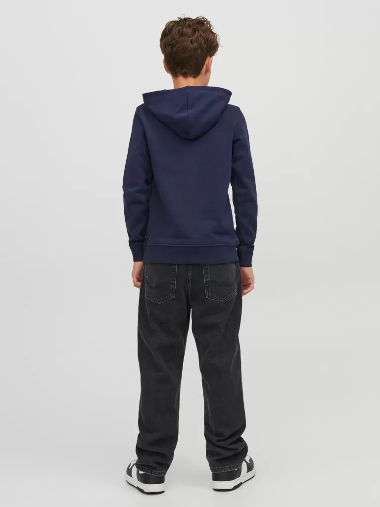 JACK & JONES Jeansy | Wyprzedaż^JJICHRIS JJIORIGINAL SQ 955 JNR Jeansy o swobodnym kroju Junior Czarny