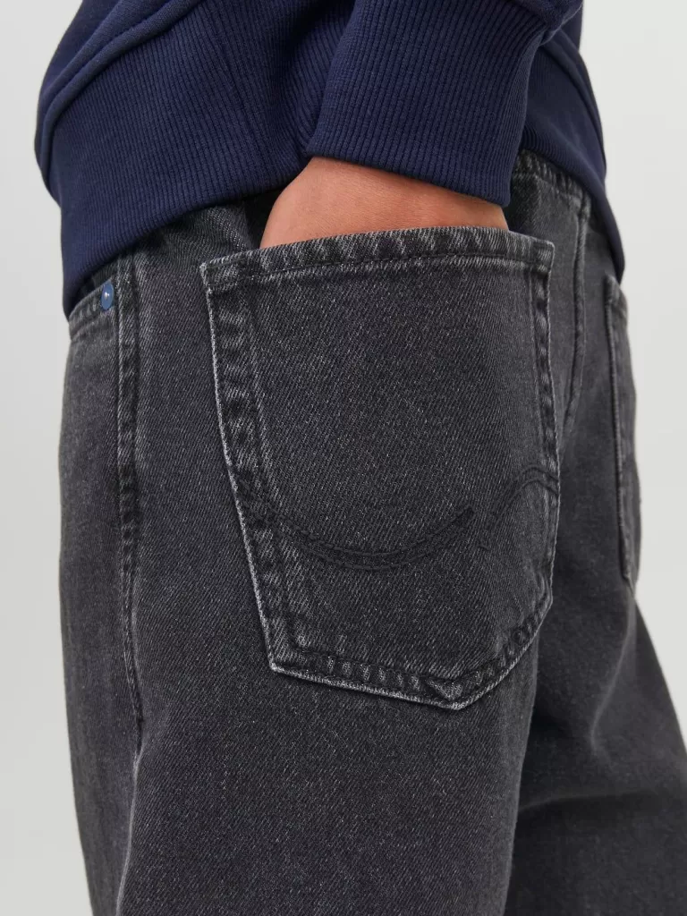 JACK & JONES Jeansy | Wyprzedaż^JJICHRIS JJIORIGINAL SQ 955 JNR Jeansy o swobodnym kroju Junior Czarny