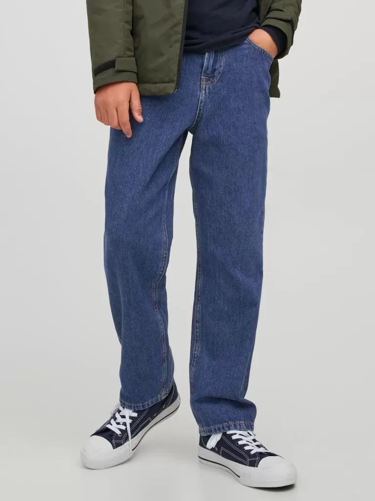 JACK & JONES Bestsellery | Jeansy^JJICHRIS JJORIGINAL AKM 723 NOOS JNR Jeansy o swobodnym kroju Junior Niebieski