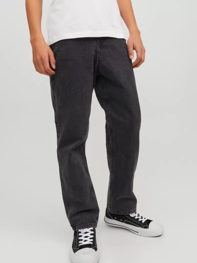JACK & JONES Bestsellery | Jeansy^JJICHRIS JJORIGINAL AKM 823 NOOS JNR Jeansy o swobodnym kroju Junior Czarny