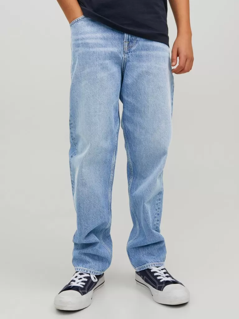 JACK & JONES Bestsellery | Jeansy^JJICHRIS JJORIGINAL AKM 920 NOOS JNR Jeansy o swobodnym kroju Junior Niebieski