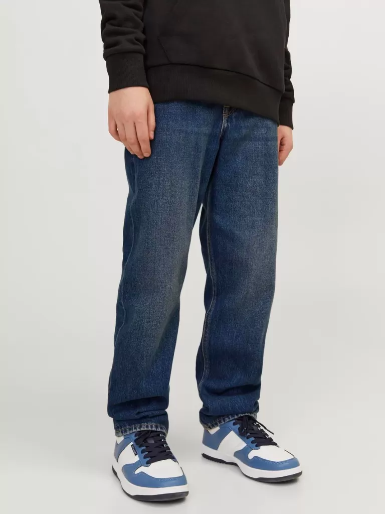 JACK & JONES Jeansy^JJICHRIS JJORIGINAL AKM 993 NOOS JNR Jeansy o swobodnym kroju Junior Niebieski