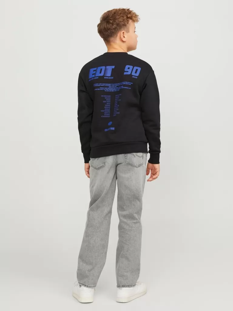 JACK & JONES Jeansy^JJICHRIS JJORIGINAL AKM 928 NOOS JNR Jeansy o swobodnym kroju Junior Szary