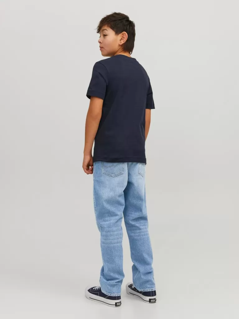 JACK & JONES Bestsellery | Jeansy^JJICHRIS JJORIGINAL AKM 920 NOOS JNR Jeansy o swobodnym kroju Junior Niebieski