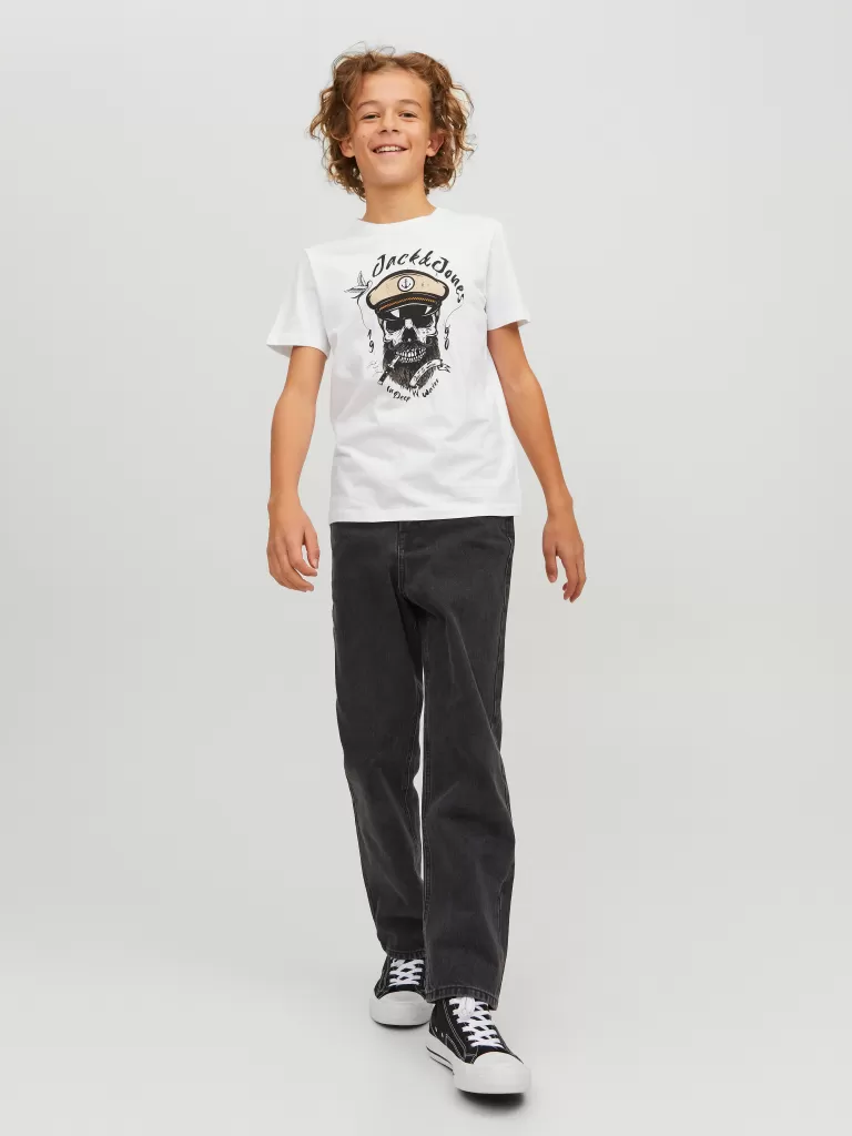 JACK & JONES Bestsellery | Jeansy^JJICHRIS JJORIGINAL AKM 823 NOOS JNR Jeansy o swobodnym kroju Junior Czarny