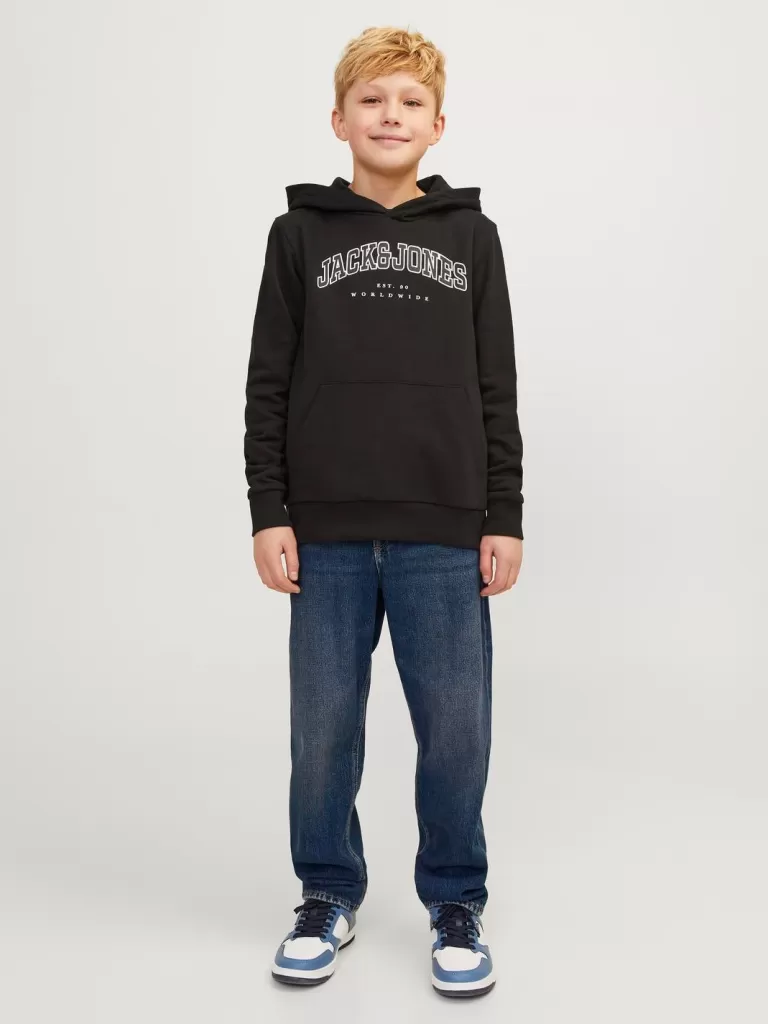 JACK & JONES Jeansy^JJICHRIS JJORIGINAL AKM 993 NOOS JNR Jeansy o swobodnym kroju Junior Niebieski