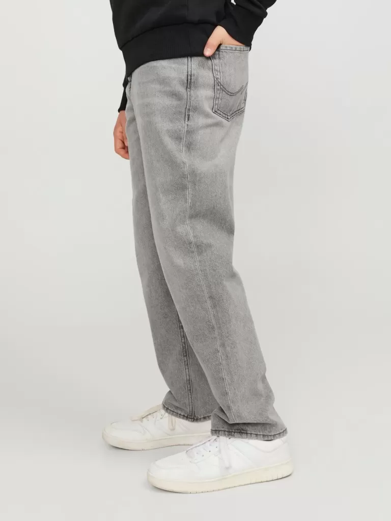 JACK & JONES Jeansy^JJICHRIS JJORIGINAL AKM 928 NOOS JNR Jeansy o swobodnym kroju Junior Szary