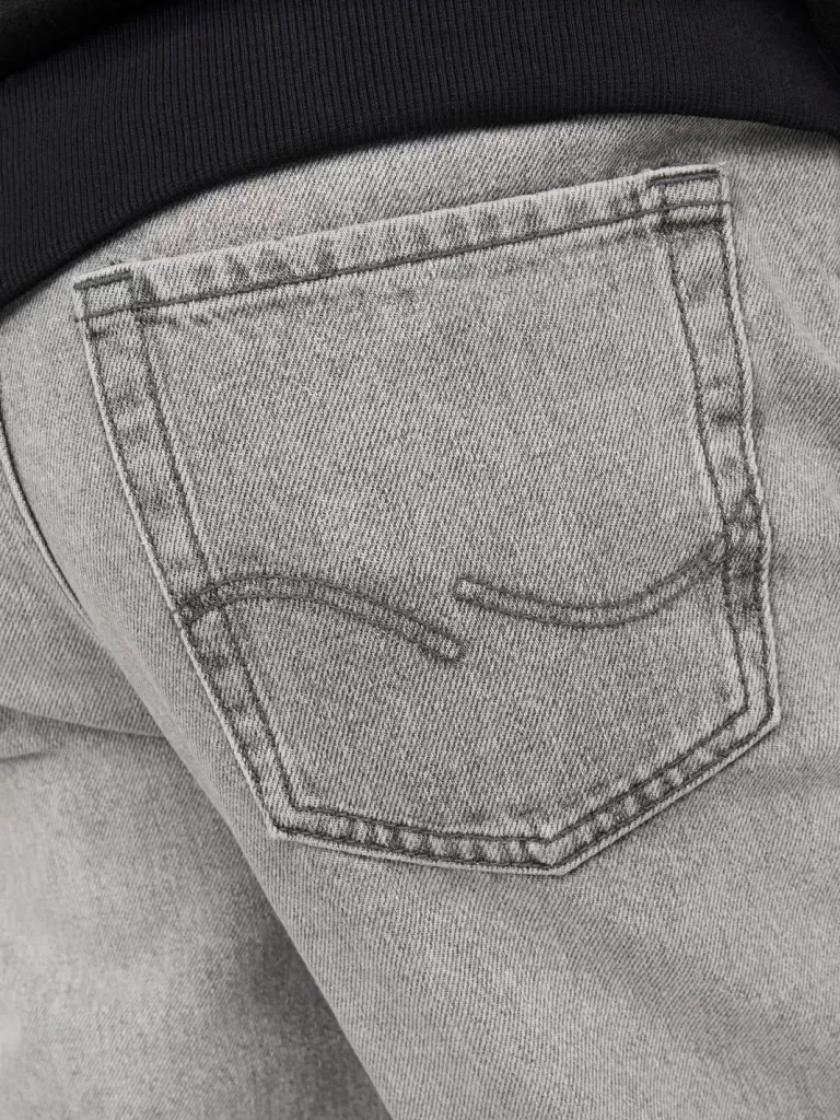 JACK & JONES Jeansy^JJICHRIS JJORIGINAL AKM 928 NOOS JNR Jeansy o swobodnym kroju Junior Szary