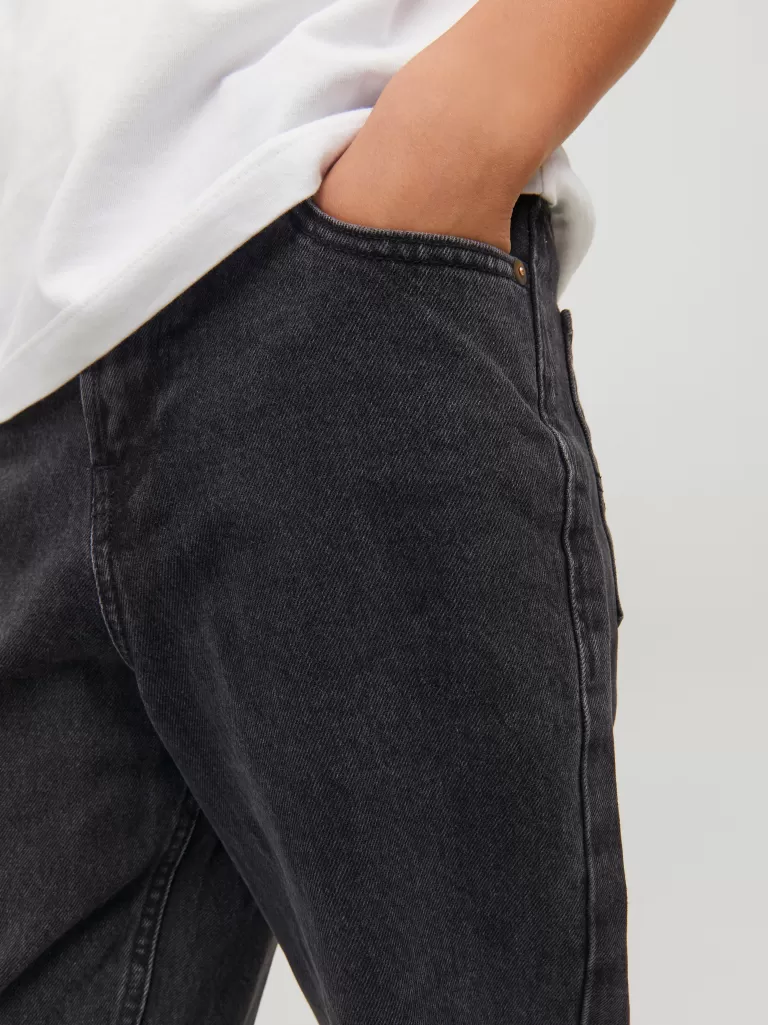 JACK & JONES Bestsellery | Jeansy^JJICHRIS JJORIGINAL AKM 823 NOOS JNR Jeansy o swobodnym kroju Junior Czarny