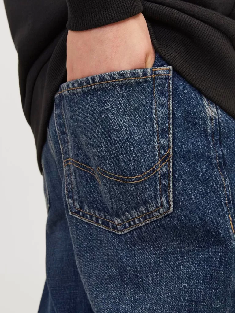 JACK & JONES Jeansy^JJICHRIS JJORIGINAL AKM 993 NOOS JNR Jeansy o swobodnym kroju Junior Niebieski