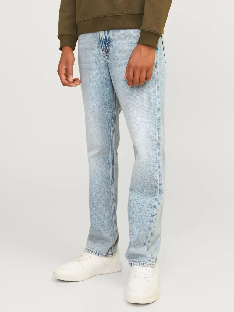 JACK & JONES Jeansy^JJICHRIS JJORIGINAL MF 047 JNR Jeansy o swobodnym kroju Junior Niebieski