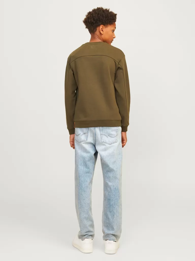 JACK & JONES Jeansy^JJICHRIS JJORIGINAL MF 047 JNR Jeansy o swobodnym kroju Junior Niebieski