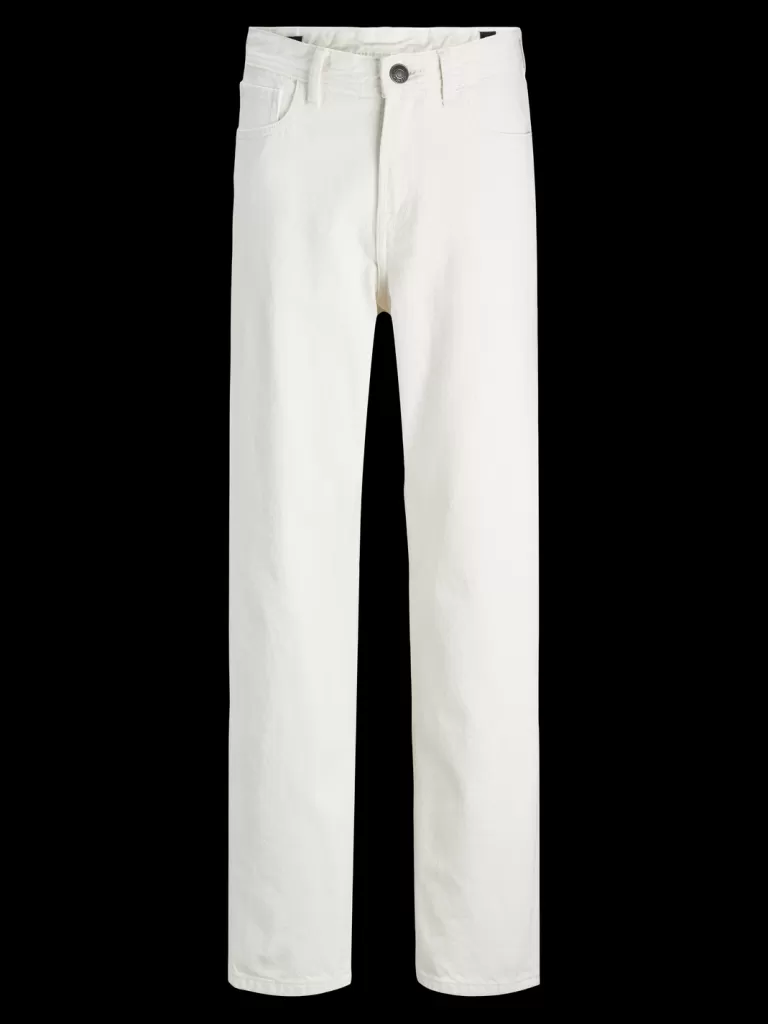 JACK & JONES Jeansy | Wyprzedaż^JJICHRIS JJORIGINAL MF 475 JNR Jeansy o swobodnym kroju Junior Biały