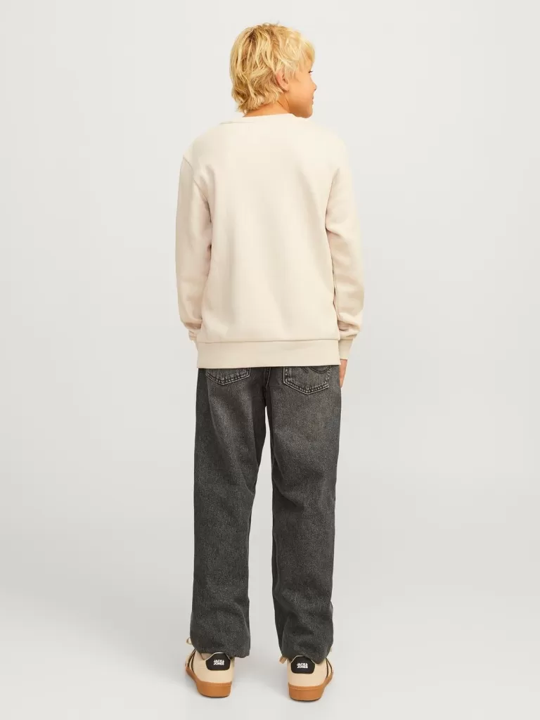JACK & JONES Jeansy^JJICHRIS JJORIGINAL MF 045 SN JNR Jeansy o swobodnym kroju Junior Szary