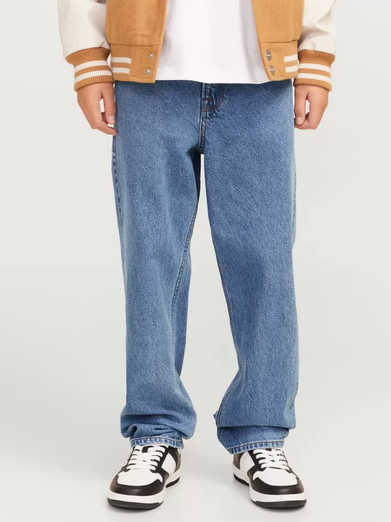 JACK & JONES Bestsellery | Jeansy^JJICHRIS JJORIGINAL SQ 042 JNR Jeansy o swobodnym kroju Junior Niebieski
