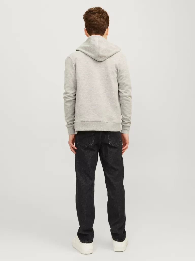 JACK & JONES Jeansy^JJICHRIS JJORIGINAL SQ 736 JNR Jeansy o swobodnym kroju Junior Czarny
