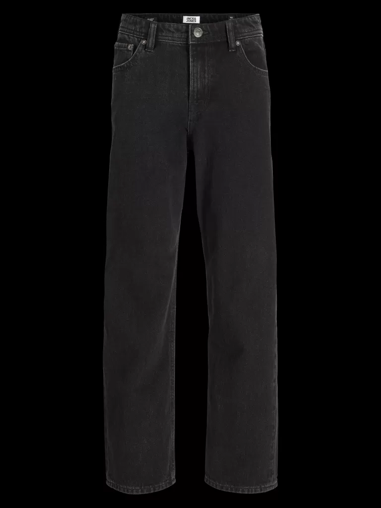 JACK & JONES Jeansy^JJICHRIS JJORIGINAL SQ 041 JNR Jeansy o swobodnym kroju Junior Czarny