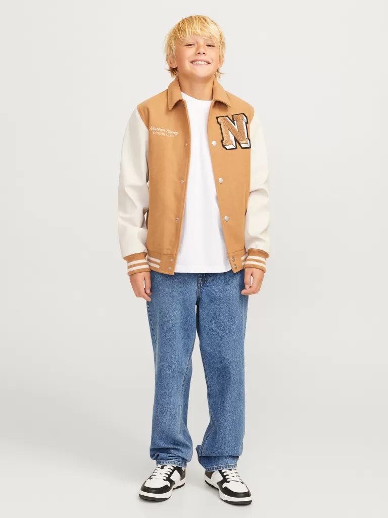 JACK & JONES Bestsellery | Jeansy^JJICHRIS JJORIGINAL SQ 042 JNR Jeansy o swobodnym kroju Junior Niebieski
