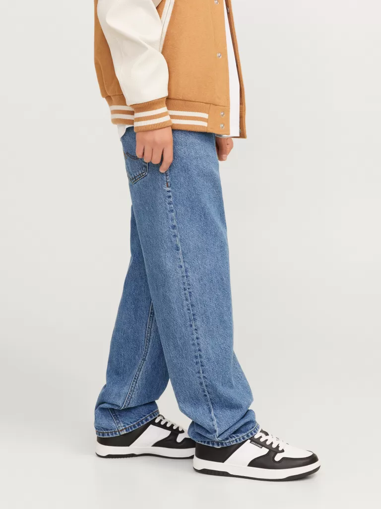 JACK & JONES Bestsellery | Jeansy^JJICHRIS JJORIGINAL SQ 042 JNR Jeansy o swobodnym kroju Junior Niebieski