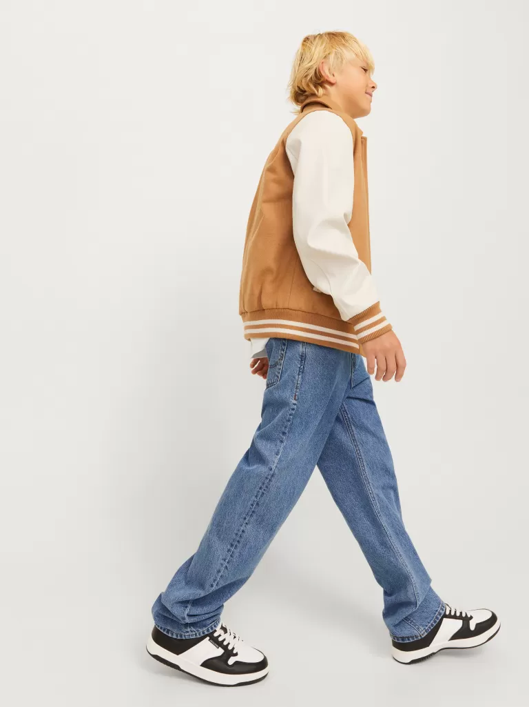 JACK & JONES Bestsellery | Jeansy^JJICHRIS JJORIGINAL SQ 042 JNR Jeansy o swobodnym kroju Junior Niebieski