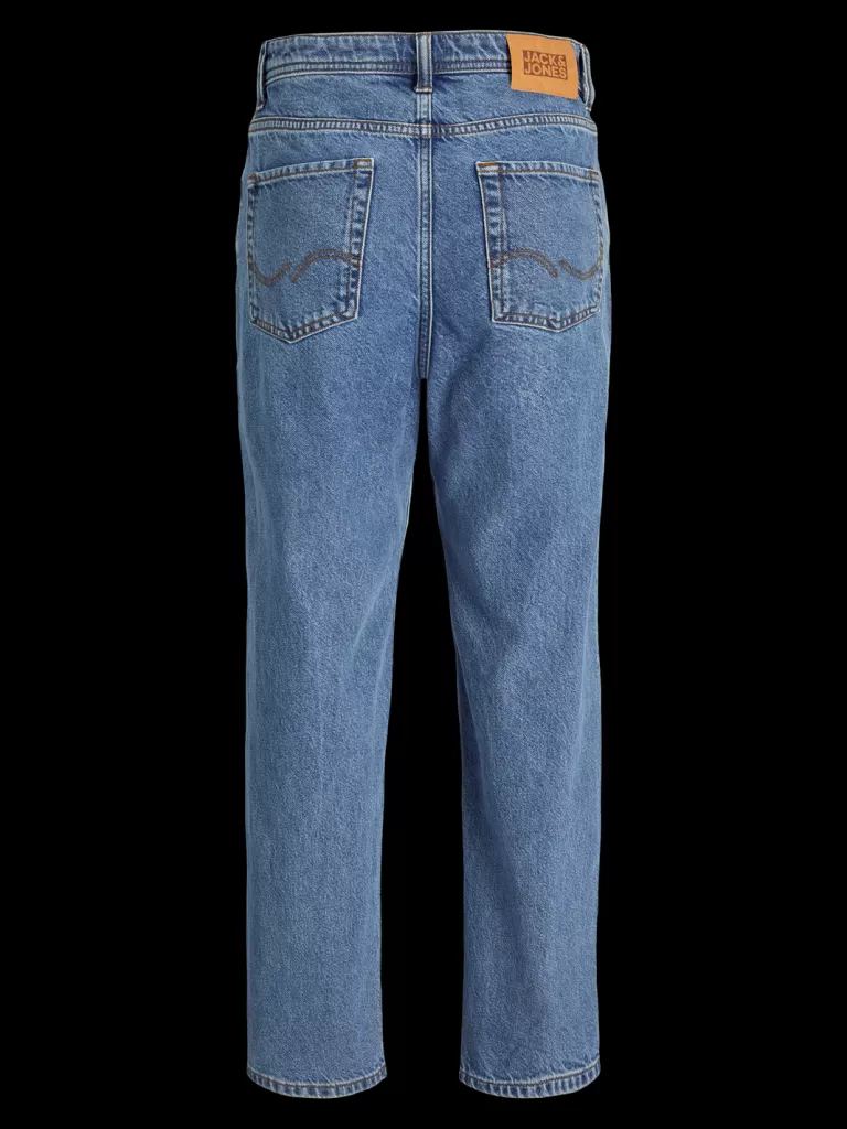 JACK & JONES Jeansy^JJICHRIS JJORIGINAL SQ 042 LN MNI Jeansy o swobodnym kroju Mini Niebieski
