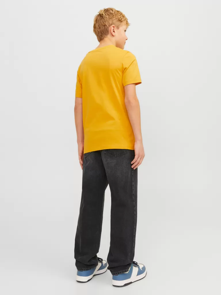 JACK & JONES Jeansy^JJICHRIS JJORIGINAL SQ 602 NOOS JNR Jeansy o swobodnym kroju Junior Czarny