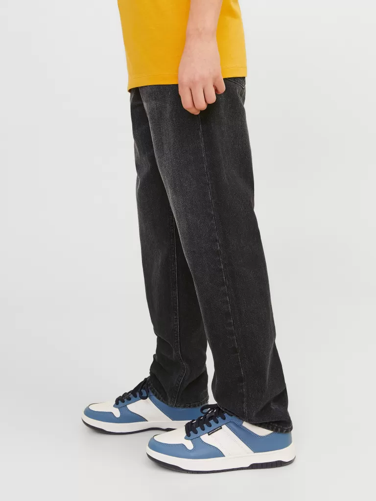 JACK & JONES Jeansy^JJICHRIS JJORIGINAL SQ 602 NOOS JNR Jeansy o swobodnym kroju Junior Czarny