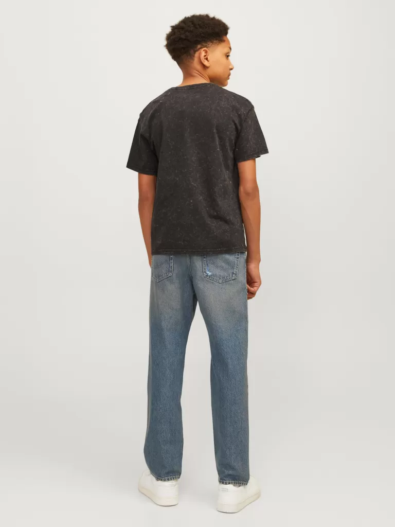JACK & JONES Jeansy^JJICHRIS JJORIGINAL SQ 539 W.B JNR Jeansy o swobodnym kroju Junior Niebieski