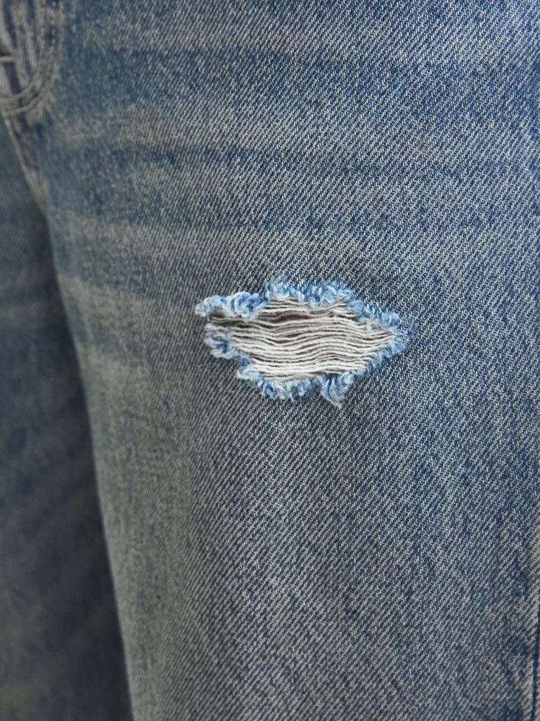 JACK & JONES Jeansy^JJICHRIS JJORIGINAL SQ 539 W.B JNR Jeansy o swobodnym kroju Junior Niebieski