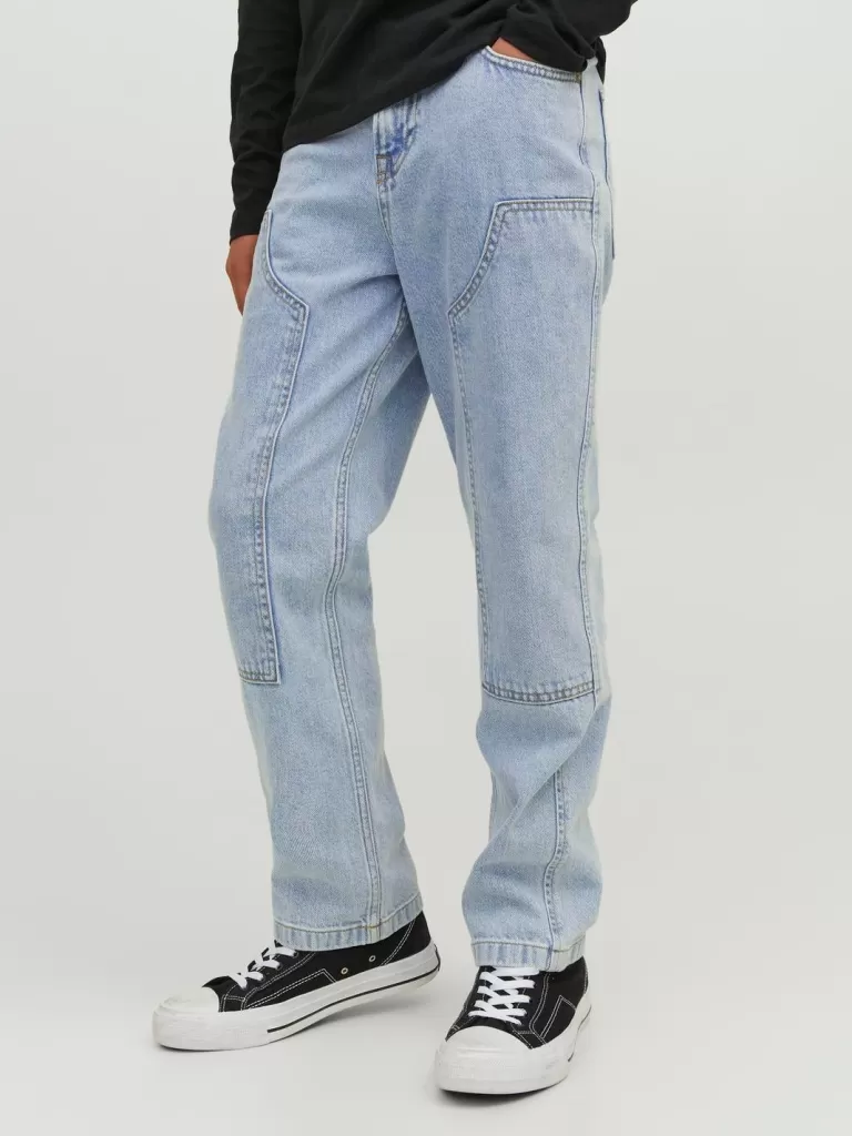 JACK & JONES Jeansy | Wyprzedaż^JJICHRIS JJPAINTER MF 491 JNR Jeansy o swobodnym kroju Junior Niebieski