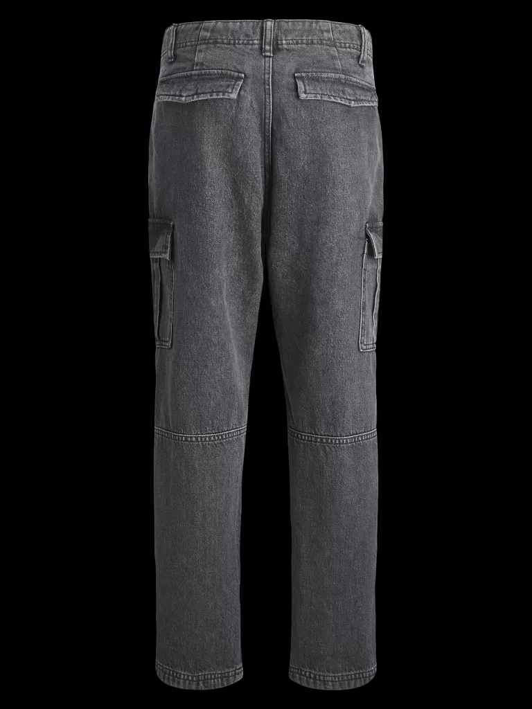 JACK & JONES Jeansy | Wyprzedaż^JJICHRIS JJWADE CARGO MF 348 JNR Jeansy o swobodnym kroju Junior Czarny